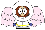Kenny as an angel